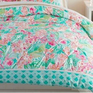 Lilly Pulitzer for Pottery Barn Teen - Orchid Border Duvet Cover - King -